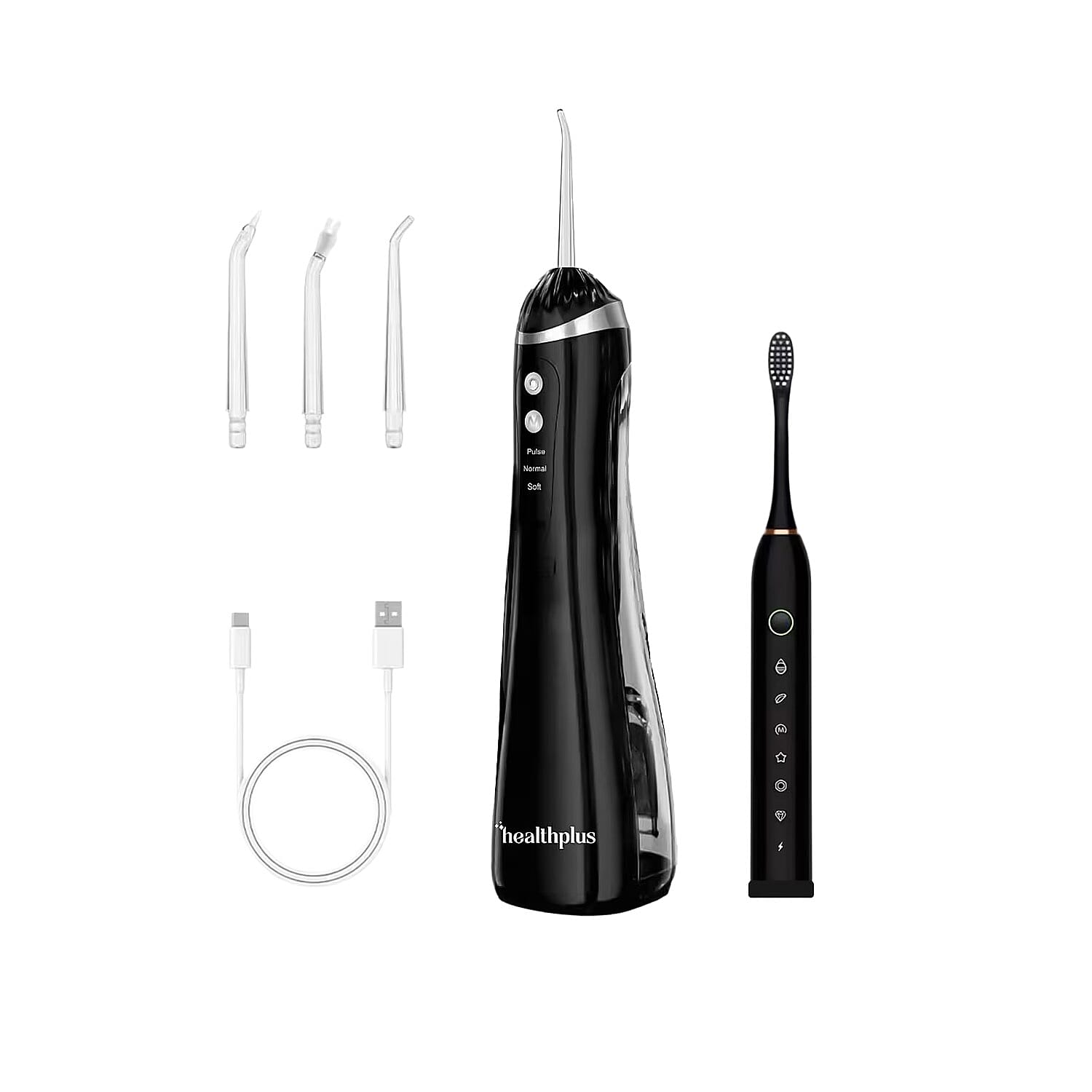 Closeout Electric Toothbrush and Water Flosser - Black