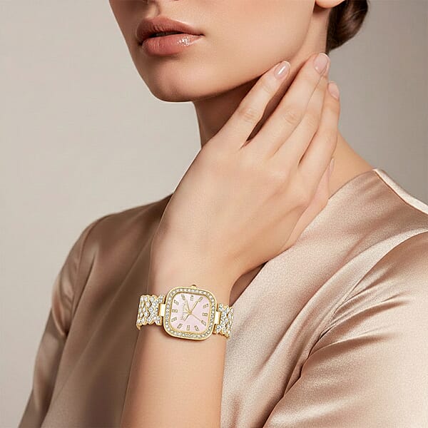 Closeout Jessica Carlyle Square Watch In Goldtone