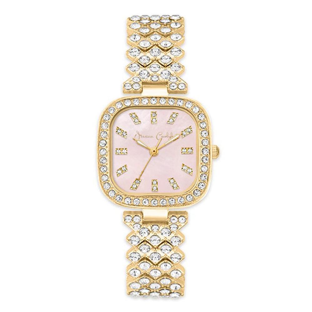 Closeout Jessica Carlyle Square Watch in Goldtone