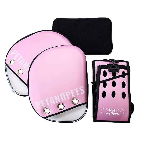Closeout Petique Pet Carrier Bag With Adjustable Shoulder Strap - Pink