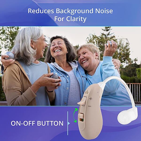 Closeout RCA Behind The Ear Hearing Aid With Rechargeable Stand