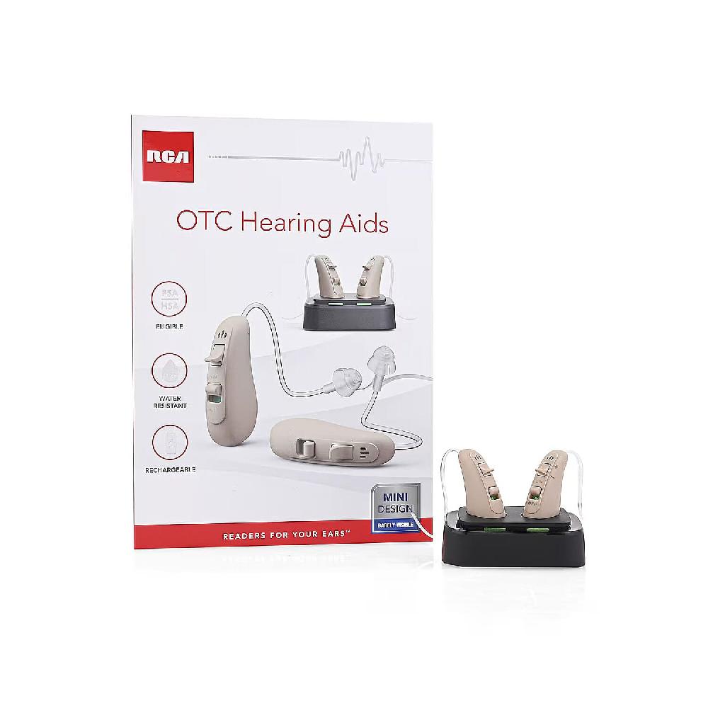 Closeout RCA Behind the Ear Hearing Aid with Rechargeable Stand