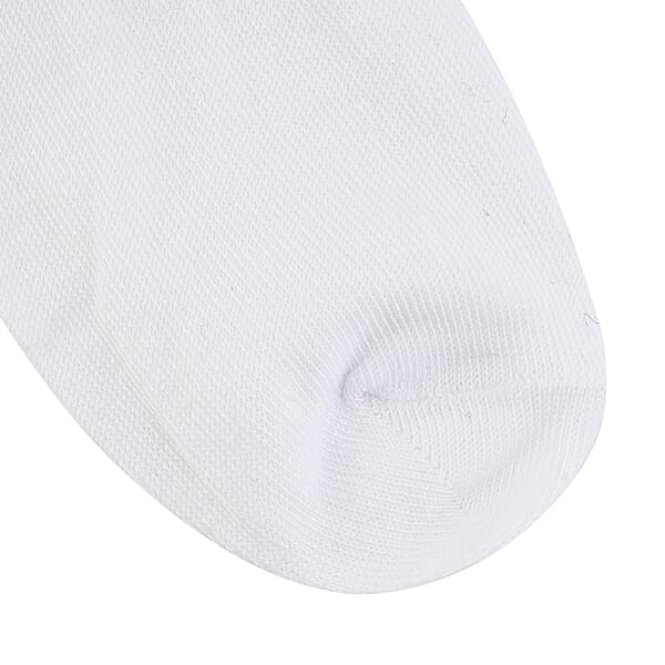 Closeout Spoiled Angel 20 Pairs Women's No Show Socks -Black/White (Sizes 4-10)