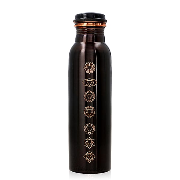 Copper Infused Bottle With Shungite Infuser And Beaded Bracelet