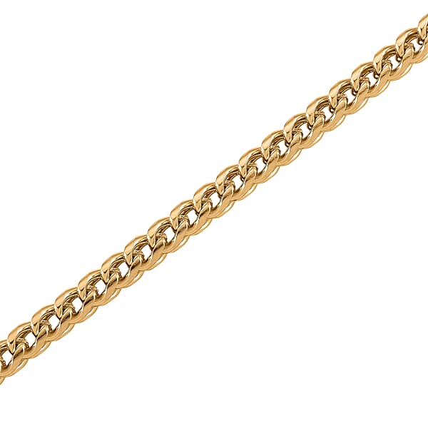 Criss Cross Chain Necklace In ION Plated YG Stainless Steel (18-20 Inches)