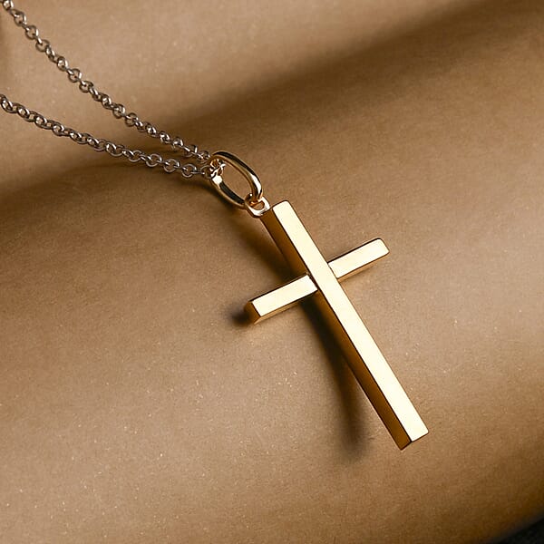 Cross Pendant Without Chain In 10K Yellow Gold 0.75 Grams