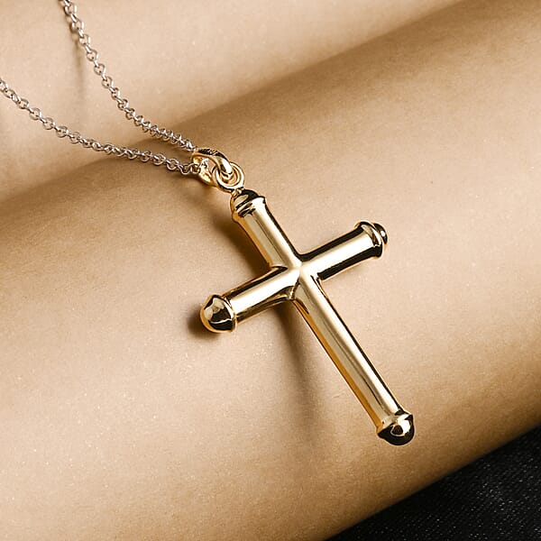Cross Pendant Without Chain In 10K Yellow Gold 1.35 Grams