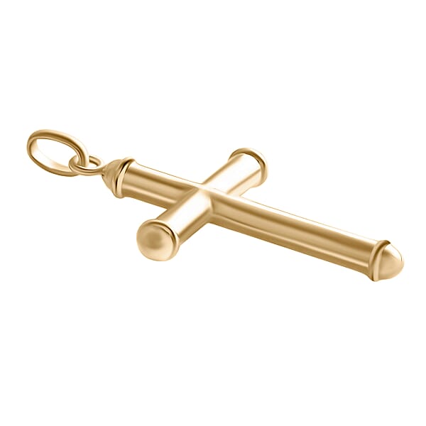 Cross Pendant Without Chain In 10K Yellow Gold 1.35 Grams
