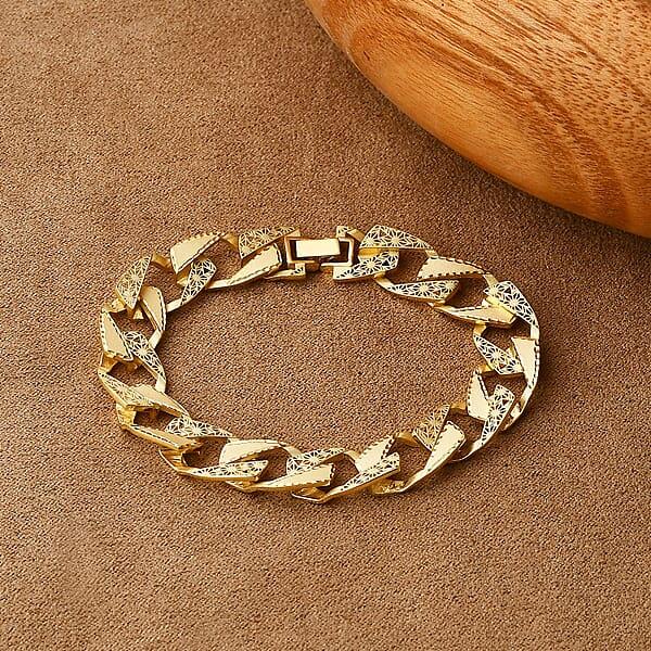 Curb Majestic Link Chain Bracelet In 10K Yellow Gold (7.25 In) 8.40 Grams
