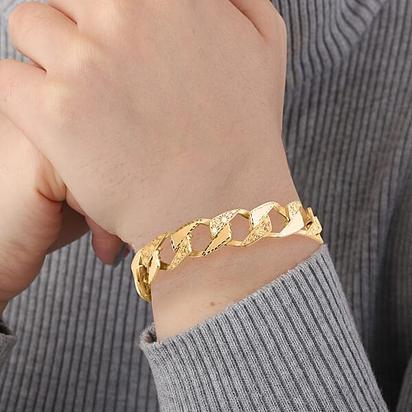 Curb Majestic Link Chain Bracelet In 10K Yellow Gold (7.25 In) 8.40 Grams