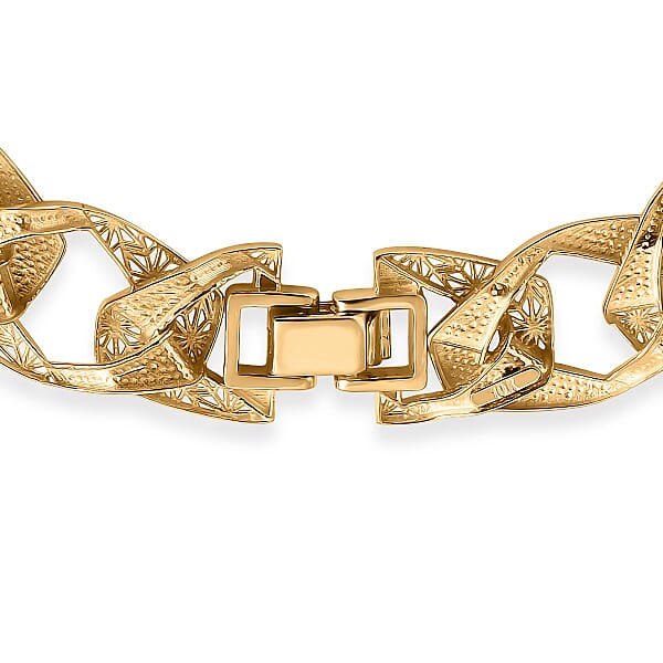 Curb Majestic Link Chain Bracelet In 10K Yellow Gold (7.25 In) 8.40 Grams