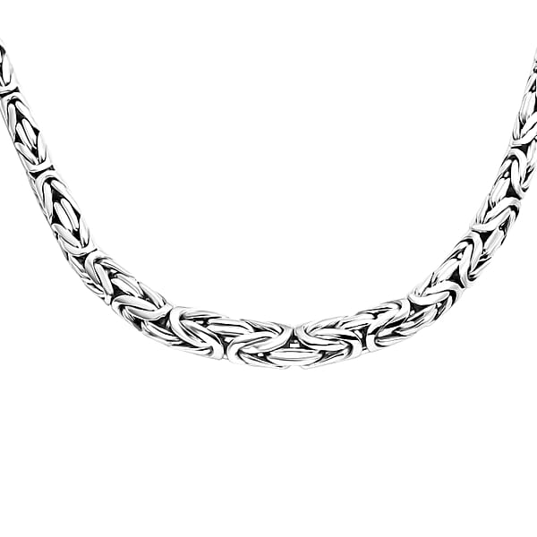 D'Joy Bali Legacy Borobudur Gradution Necklace In Sterling Silver 51.40 Grams 20 Inches