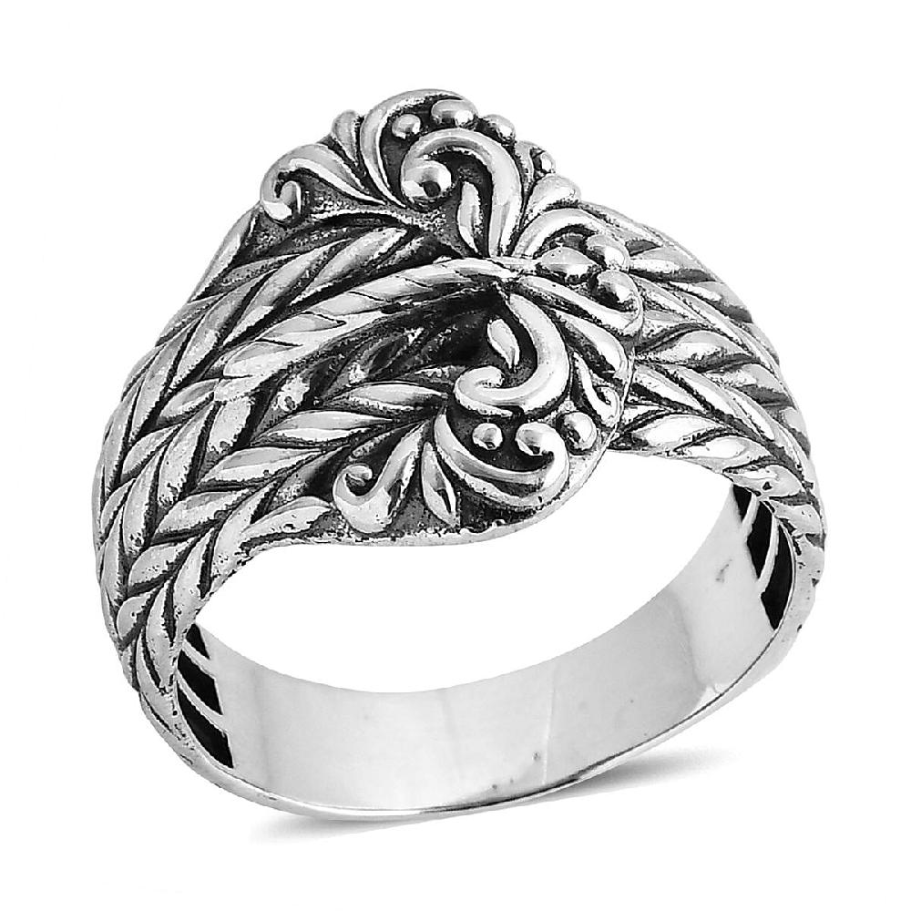 D'Joy Bali Legacy Padian Buckle Ring in Sterling Silver