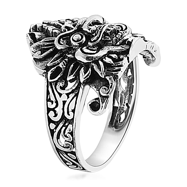 D'Joy Bali Legacy Sterling Silver Pixiu Ring 4.35 Grams