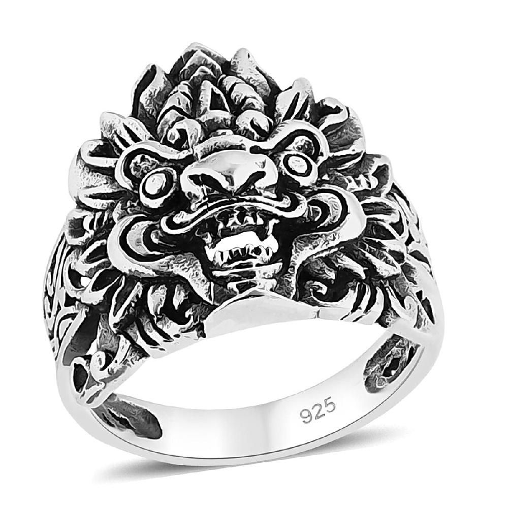 D'Joy Bali Legacy Sterling Silver Pixiu Ring 4.35 Grams