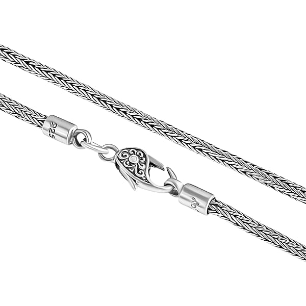 D'Joy Bali Legacy Tulang Naga Chain Necklace In Sterling Silver 29.15 Grams 36 Inches