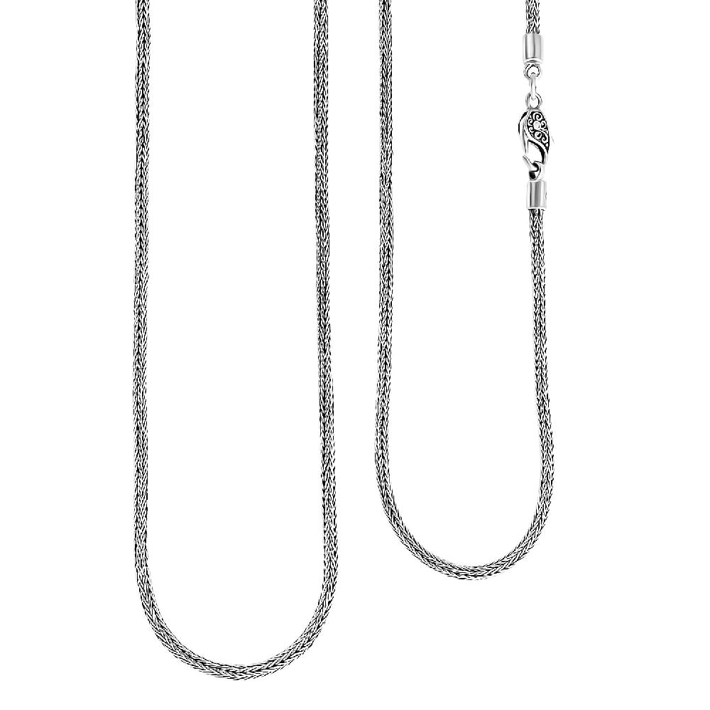 D'Joy Bali Legacy Tulang Naga Chain Necklace in Sterling Silver 29.15 Grams 36 Inches