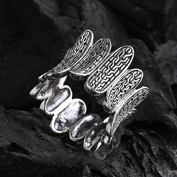 D'Joy Bali Legacy Tulang Naga Ring In Sterling Silver 9.60 Grams