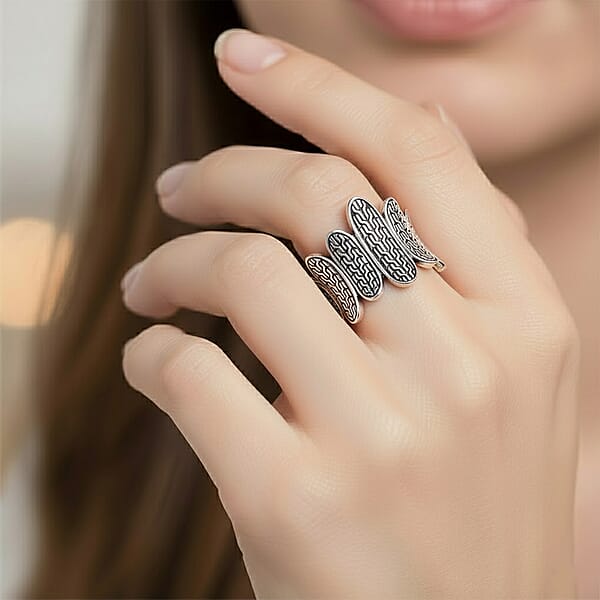 D'Joy Bali Legacy Tulang Naga Ring In Sterling Silver 9.60 Grams
