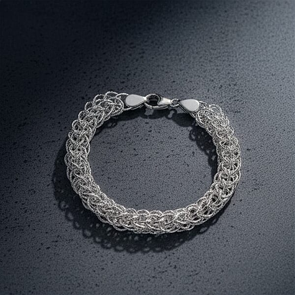 D'Joy Bracelet In Sterling Silver (7.25 In) 13.50 Grams