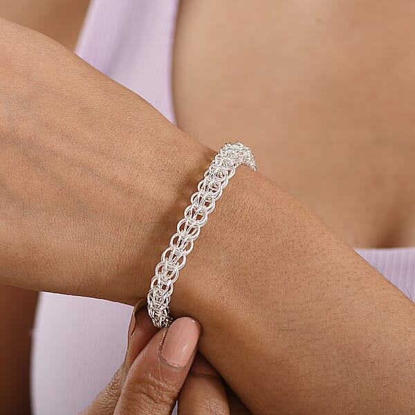 D'Joy Bracelet In Sterling Silver (7.25 In) 13.50 Grams