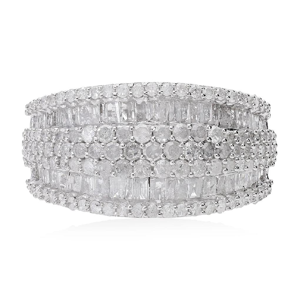 D'Joy Diamond 2.00 ctw Ring in Platinum Over Sterling Silver