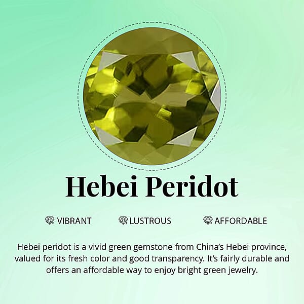 D'Joy Hebei Peridot White Zircon Ring In Platinum Over Sterling Silver 1.20 Ctw