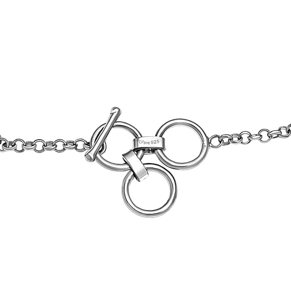 D'Joy Indian Artisan Crafted Polki Moissanite 8.10 Ctw And Freshwater Pearl Bracelet In Rhodium Over Sterling Silver (7.25 In)