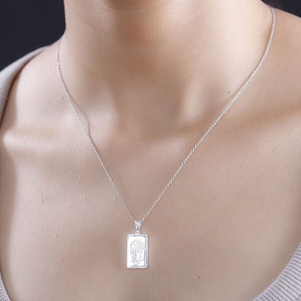 D'Joy Kalpataru Tree Pendant Without Chain In Sterling Silver 1.40 Grams (Del. In 5-7 Days)