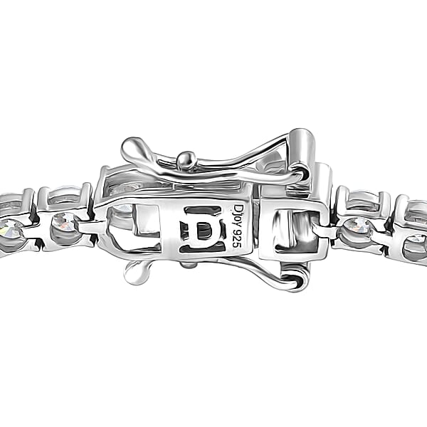 D'Joy Moissanite 5.40 Ctw TRUST Bracelet In 14K YG And Rhodium Over Sterling Silver (7.25 In)