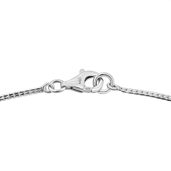 D'Joy Mozambique Ruby And Moissanite 9.40 Ctw Necklace 18 Inches In Rhodium Over Sterling Silver