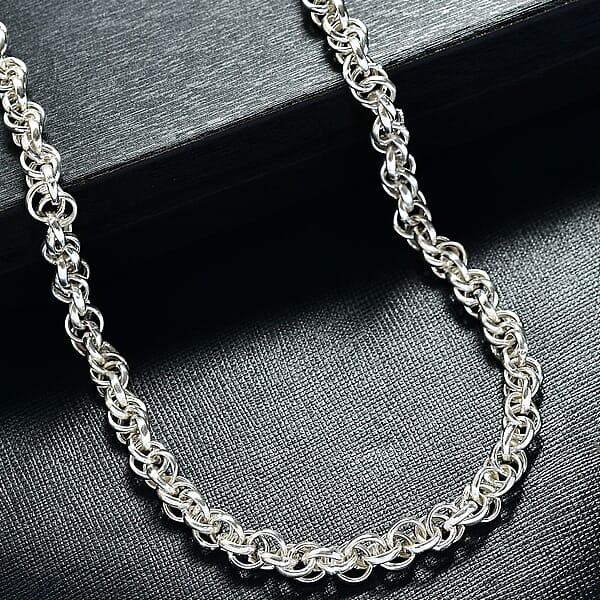 D'Joy Oval Link Chain Necklace In Sterling Silver 21 Grams 20 Inches