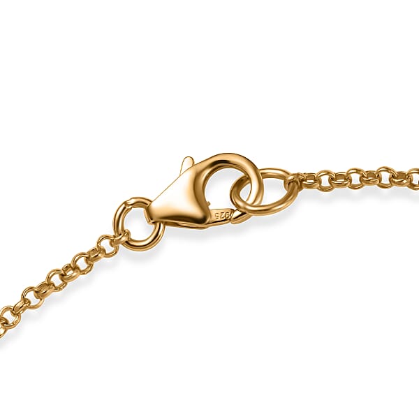D'Joy Passport To Turkey Interlocking Bracelet In 18K Vermeil Yellow Gold Over Sterling Silver (7.25 In) 11.10 Grams