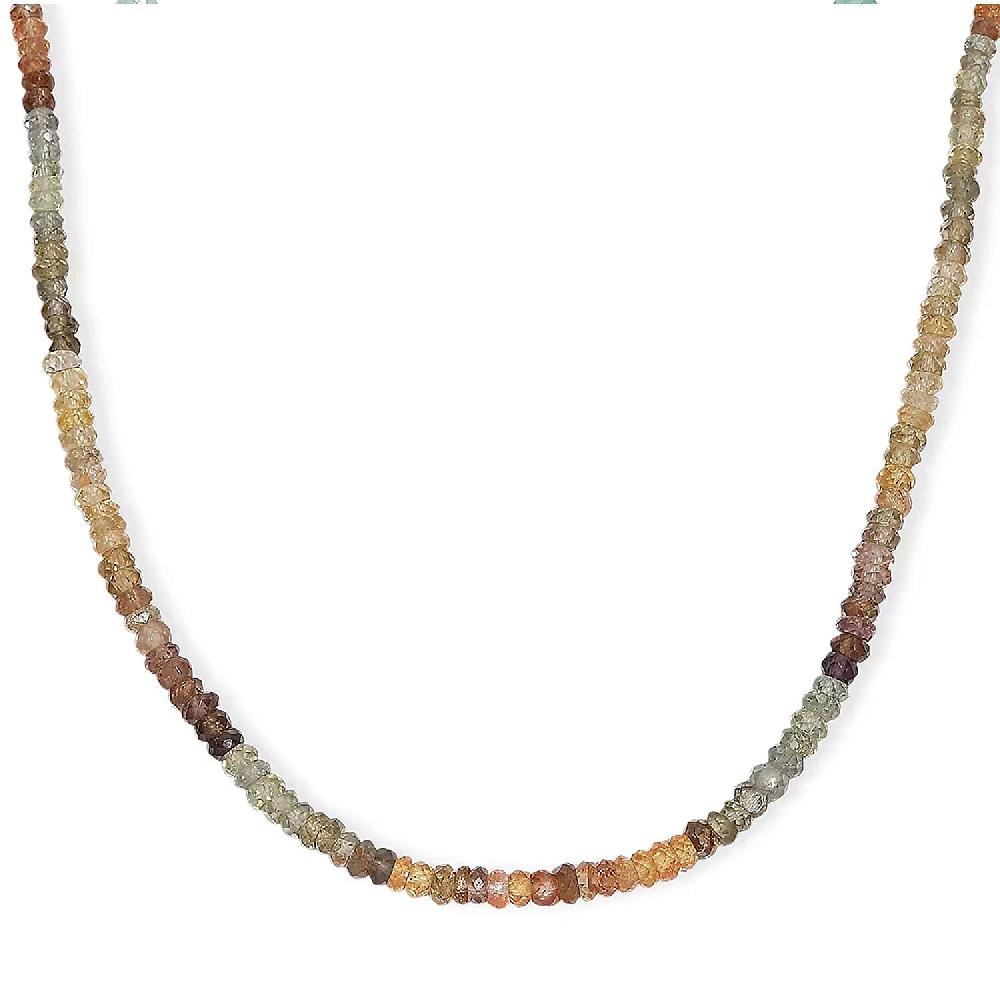 D'Joy Premium Golden Zircon 85.00 ctw Beaded Necklace in 18K Vermeil Yellow Gold Over Sterling Silver 18-20 Inches