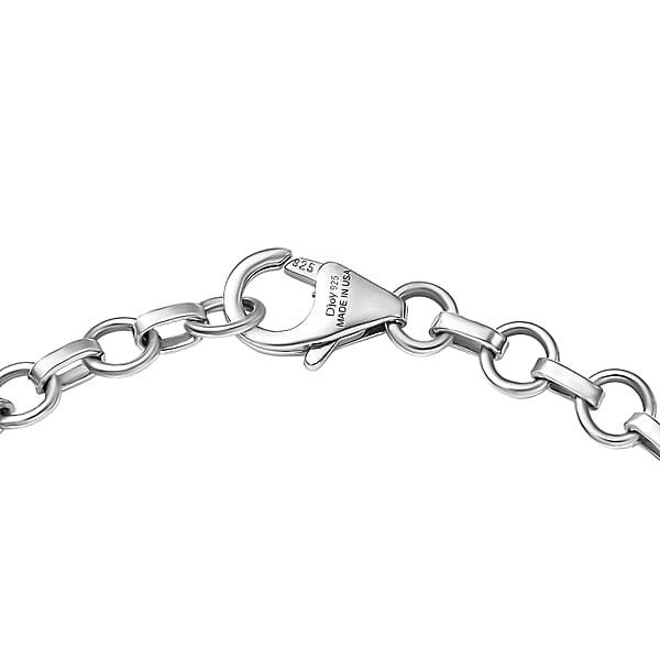 D'Joy Premium Pirineu Lagoon Tourmaline Diamond Bracelet In Rhodium Over Sterling Silver 1.80 Ctw (7.25 Inches)