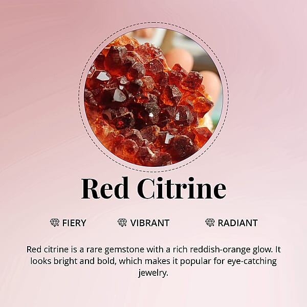 D'Joy Premium Red Citrine 17.80 Ctw Eternal Blaze Bracelet In 18K Vermeil Yellow Gold Over Sterling Silver (7.25 In)