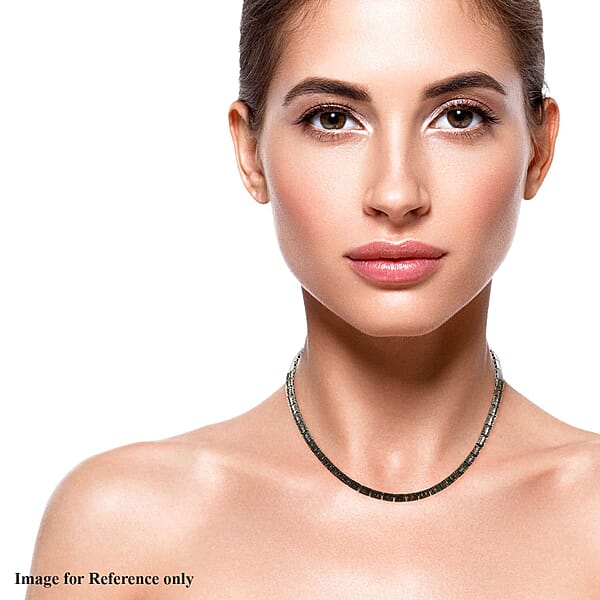 D'Joy Red Diamond Tennis Necklace Red Diamond Three Row Necklace Platinum Over Sterling Silver Necklace 16 Inch Necklace Diamond Jewelry For Her 3.85 Ctw