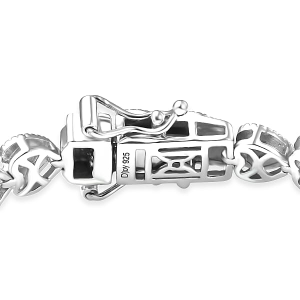 D'Joy Sea Shell Bracelet In Rhodium Over Sterling Silver (7.25 In) 13.50 Grams