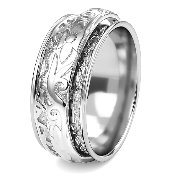 D'Joy Spinner Band Ring In Sterling Silver 4.50 Grams