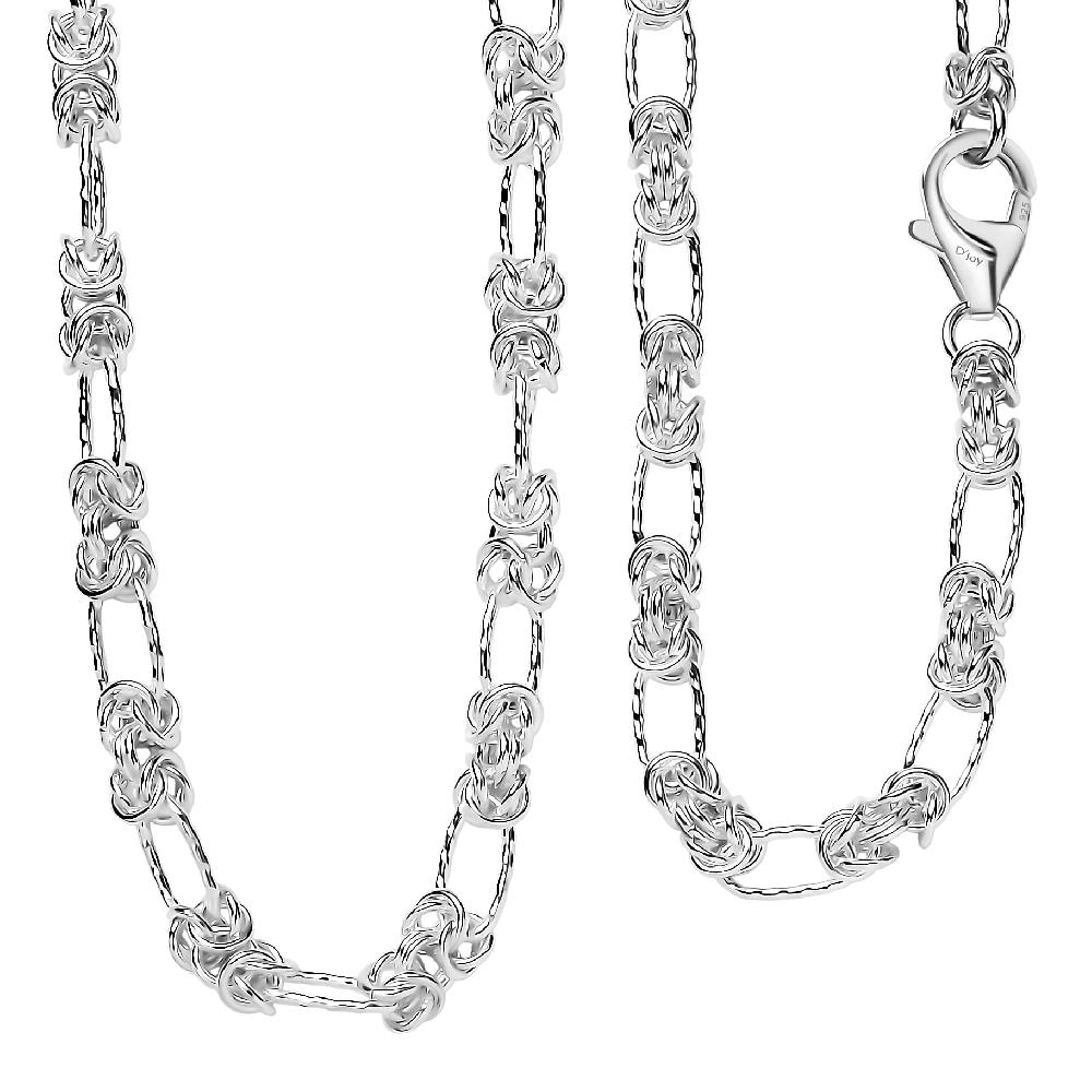 D'Joy Sterling Silver Necklace (20 Inches) (15.90 Grams)