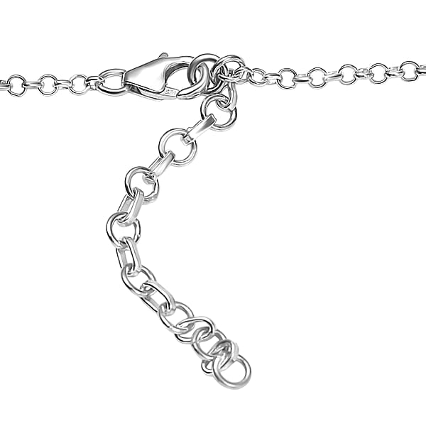 D'Joy Yellow Labradorite And Multi Gemstone 11.75 Ctw Celestial Canopy Necklace 18 Inches In Rhodium Over Sterling Silver