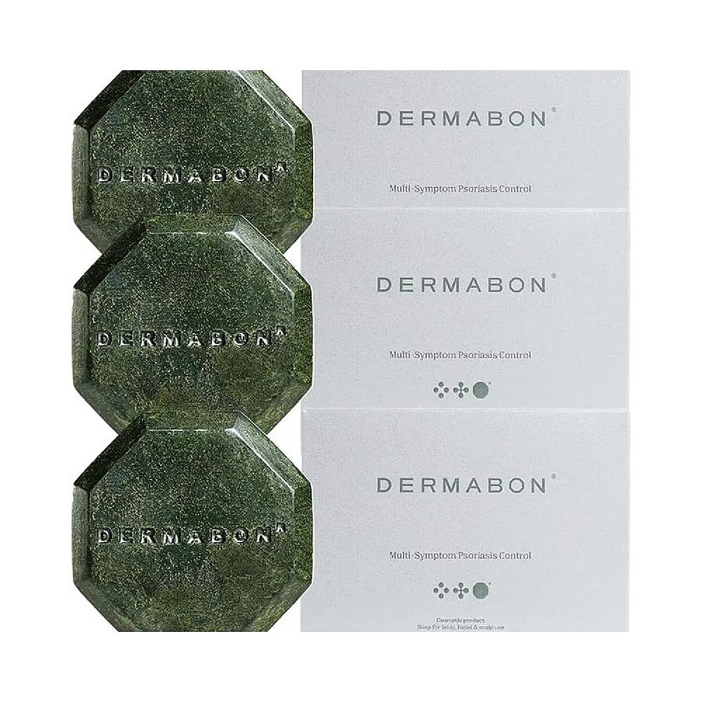 Dermabon Set of 3 Multi- Symptoms Psoriasis Cleanser Soap for Soothing