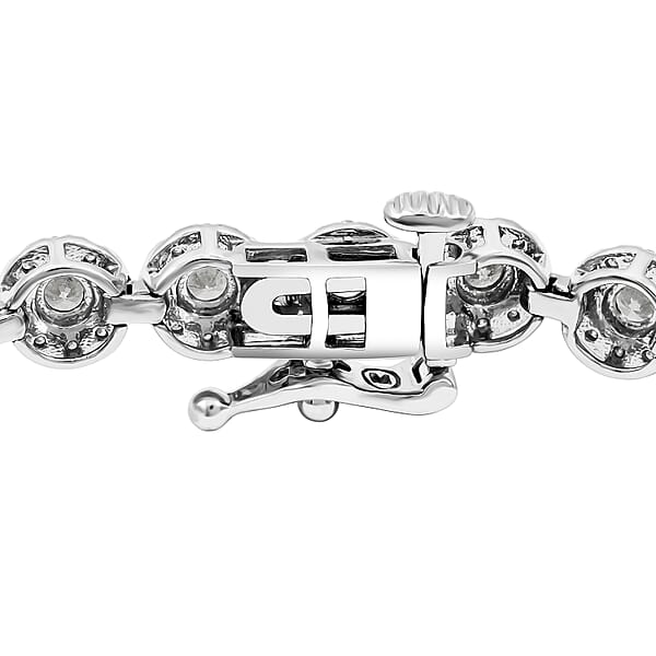 Diamond 3.00 Ctw Bracelet In 14K White Gold (7.00 In) 9.5 Grams