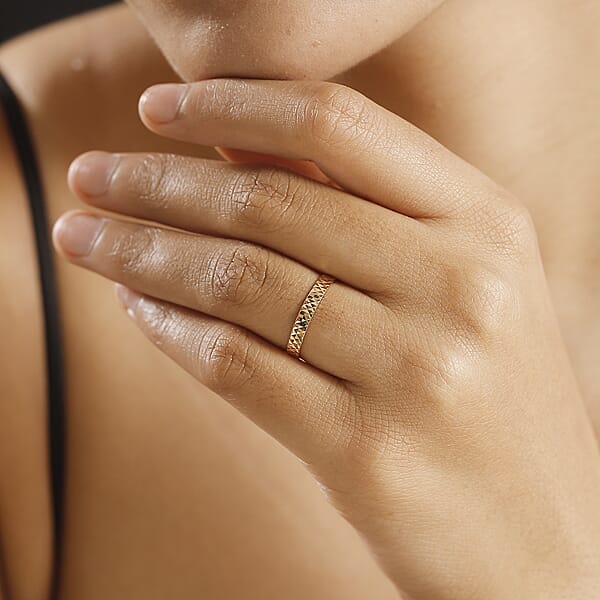 Diamond-cut Band Ring In 22K Yellow Gold 2.50 Grams