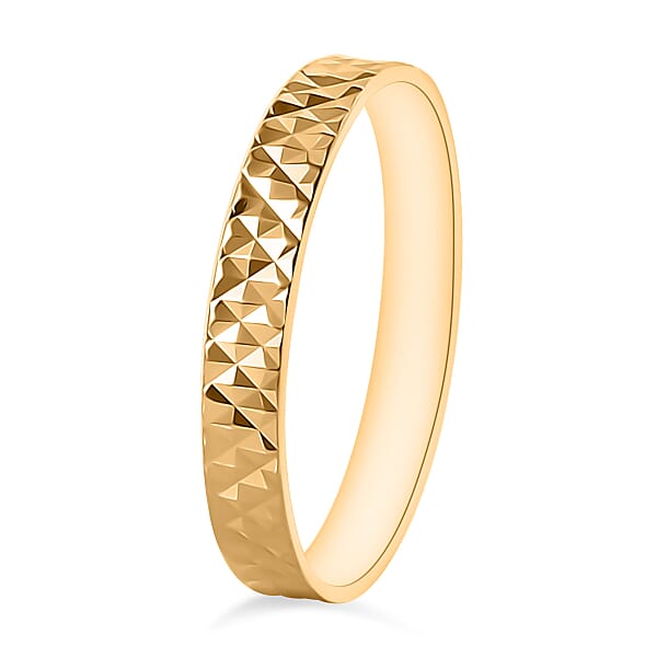Diamond-cut Band Ring In 22K Yellow Gold 2.50 Grams