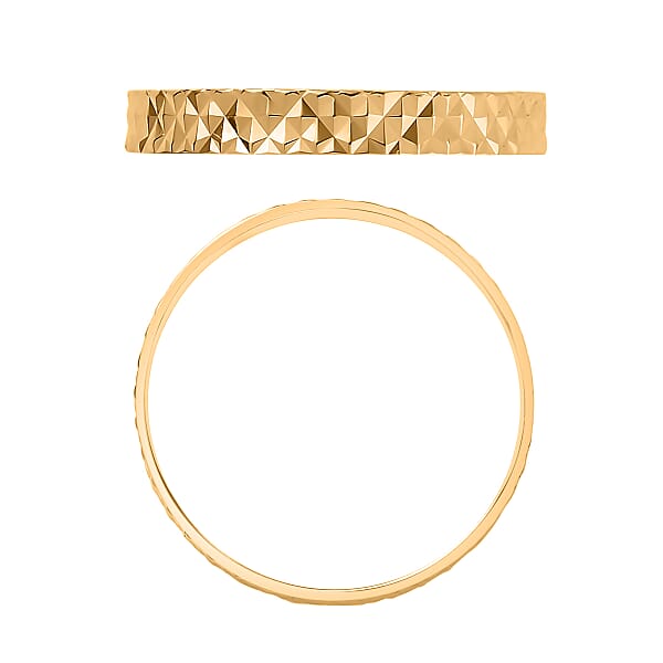 Diamond-cut Band Ring In 22K Yellow Gold 2.50 Grams