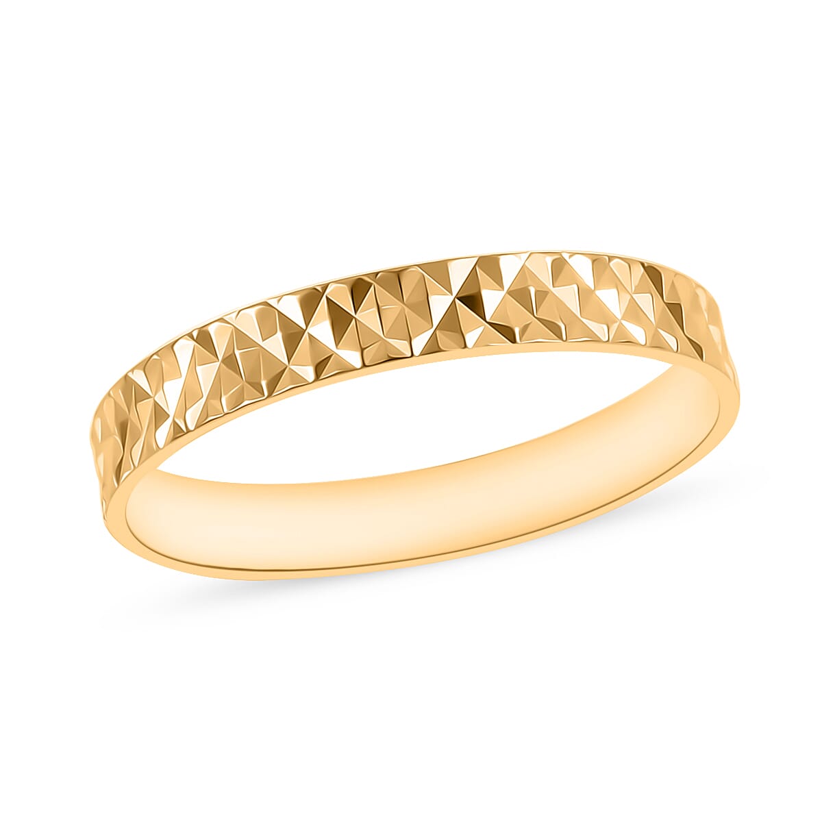 Diamond-cut Band Ring in 22K Yellow Gold 2.50 Grams