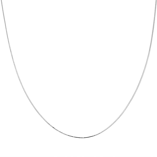 Diamond-cut Snake Chain With Ball Necklace In Rhodium Over Sterling Silver 4.70 Grams 24 Inches