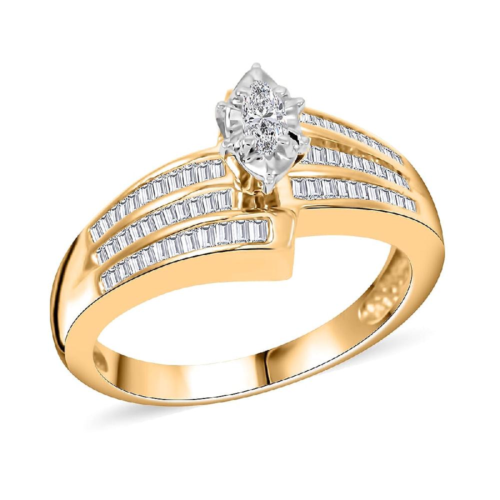 Diamond G-H I3 0.50 ctw Ring in 10K Yellow Gold