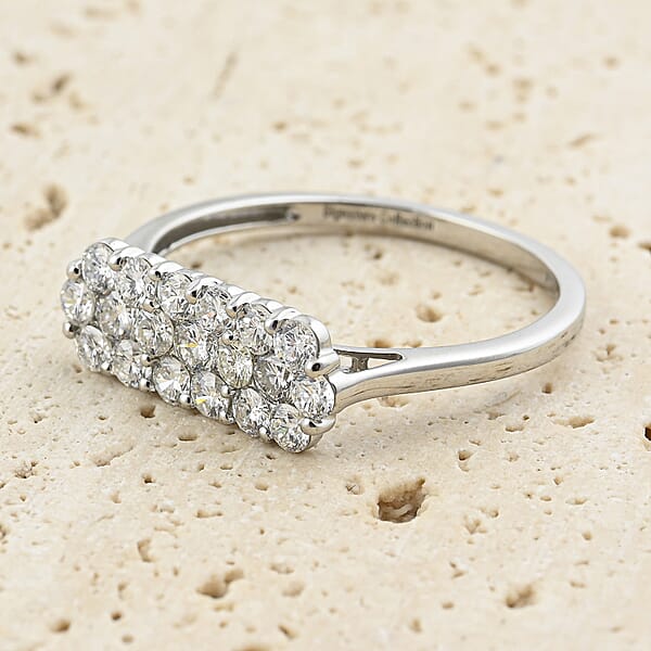 Diamond G-H SI 1.05 Ctw Ring In 900 Platinum